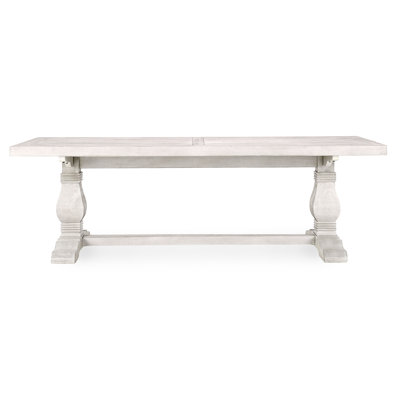 94" Dining Table Distressed Ivory
