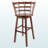 Tazewell Swivel Bar Stool with Ladder-back, Walnut