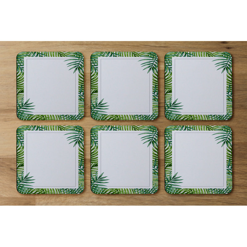 Square 6 Piece Coaster Set
