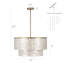 22" 5-Light Tiered Capiz Shell Drum Chandelier-1545769805-1545769804