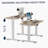 Electric Standing Desk Height Adjustable Desk For Home And Office Computer Table Gaming Desk Modern Luxiury Table 47"  Oak Lift-Up Desk-2007725598-2007725587-2007725589