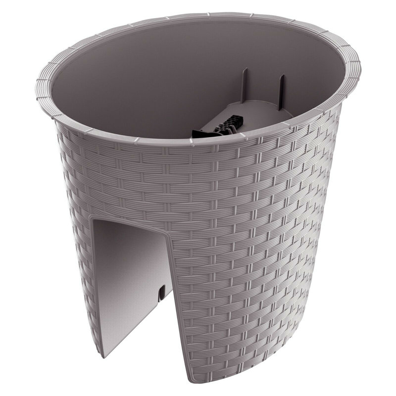 Elburn Railing Planter, Mocca