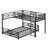 L-Shaped Metal Twin Over Full Size Bunk Bed-106001688