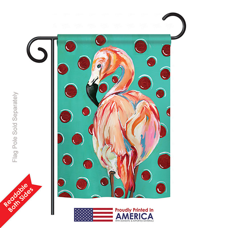 Drapeau de jardin en polyester 1,54 x 1,08 pi Tello