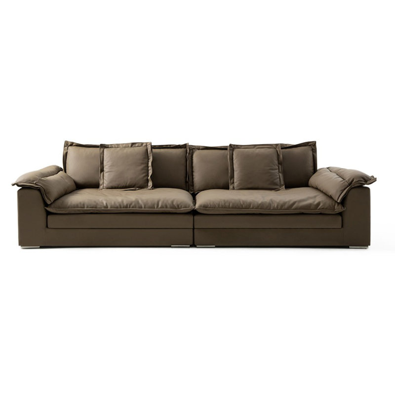 Canapé modulaire 94,49 po café, 4, H 30,71 po x l 110,24 po x P 47,24 po