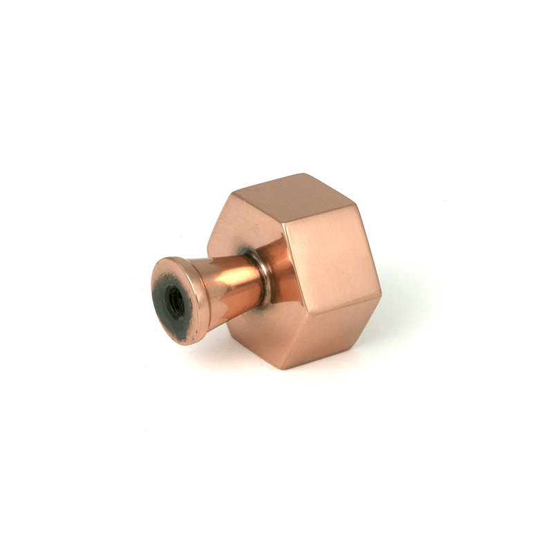 Kahlo Knob, 0.98" Knob Diameter, Polished Bronze