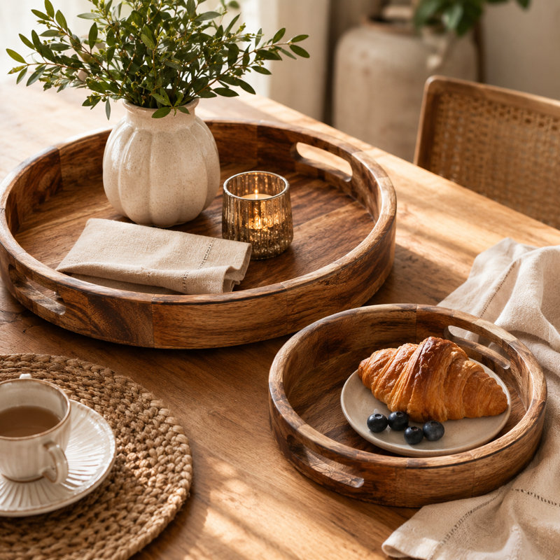 Panier de fruits en bois et caisses de rangement - (bois rustique)