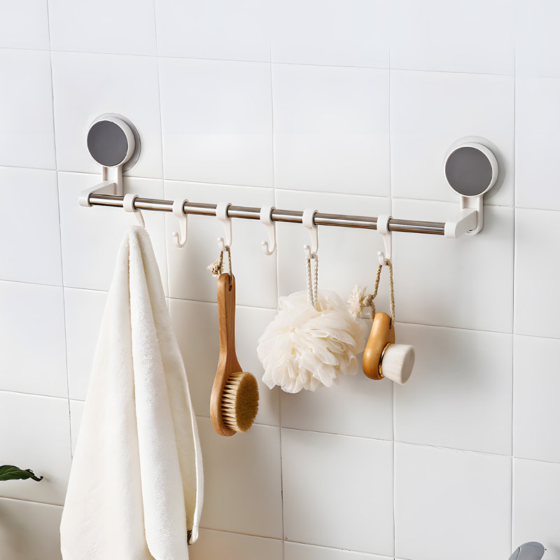 Porte-serviettes en acier inoxydable non perforé avec porte-serviettes simple