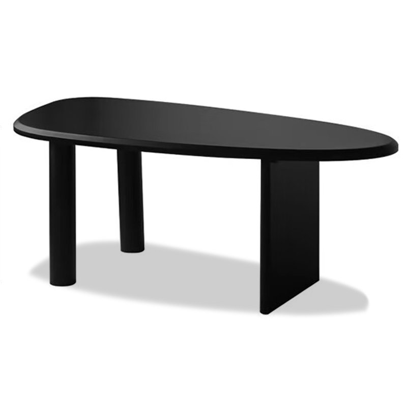 Bureau géométrique en bois massif, H 31,50 po x l 78,74 po x P 33,46 po