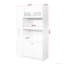 Armoire de rangement blanche avec 4 portes et une tablette coulissante multifonctionnelle pour un rangement organisé à 4 portes
