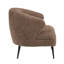 Fauteuil d'appoint de luxe en brun avec mousse haute et siège bouclé, tissu, aspect-264325176