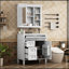 Meuble-lavabo autoportant de 30 po avec tiroir basculant-2117932866