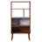 Bayamo 58" Wood and Marble-Look Storage Bookshelf