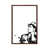 Classic Brown Wood Floater Framed