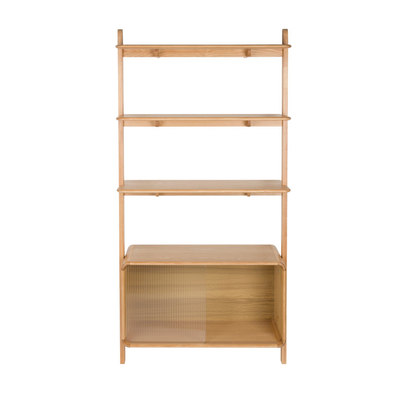 Bookcase Solid Wood Bookcase, Natural