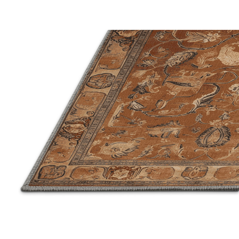 Tapis brun lavable à la machine, Tapis de couloir 2 pi x 4 pi