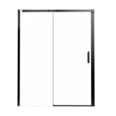 56" - 60" W x 74" H Single Sliding Frameless Shower Door with Clear Tempered Glass