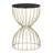 Elle Decor Cami Modern Hourglass Metal End Table, Decorative Round Accent Coffee Table or Nightstand-32799297