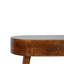Console en bois Albion, 1 tiroir, châtaignier, brun