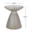 Table d'appoint d'extérieur en béton léger