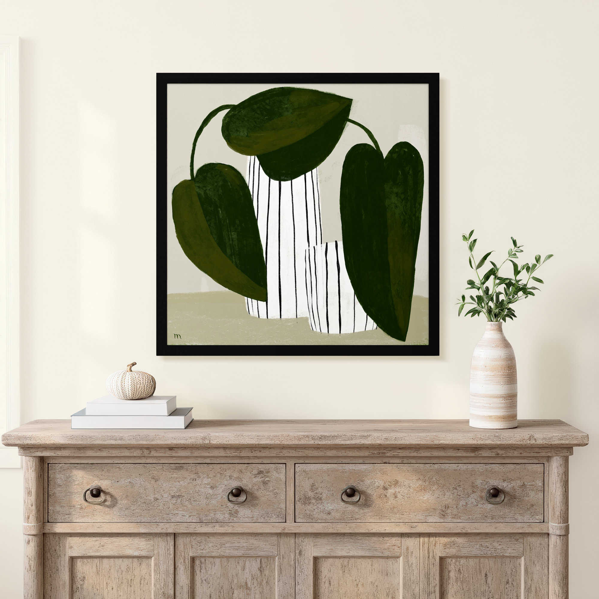 Striped Vases by StudioM, Black, 44" H x 44" W x 1.25" D