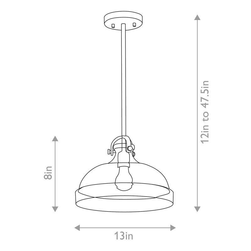 Hampton 1 - Light Pendant, Nickel