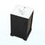 Meuble-lavabo de 20 po avec lavabo, armoire de salle de bain avec porte à fermeture douce, support de rangement et tablette réglable, noir-120565559