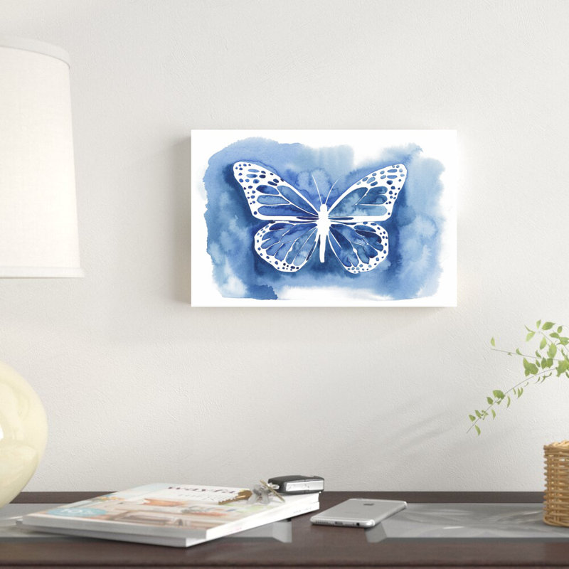 «Butterfly Inkling I» par Grace Popp - peinture sur toile tendue, H 8 po x l 12 po