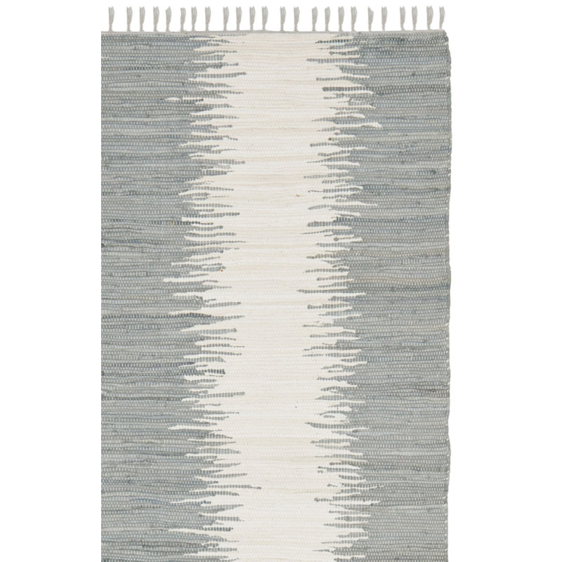 Cayman Hand Woven Cotton Striped Rug, Rectangle 3' x 5'