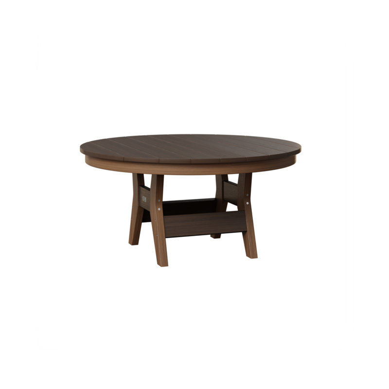 Harbor Outdoor Round Coffee Table, Antique Mahogany, Brazilian Walnut