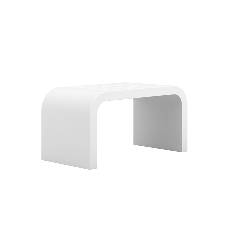 Cayse Open Coffee Table, White