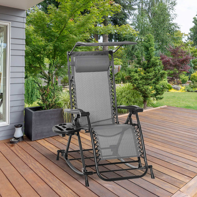 Outdoor Lounge Chair, Grey