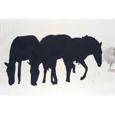 Horse Silhouette I by Michael Willett - Wrapped Canvas Print