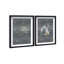 Midnight Flora Set Shadowbox Floral & Botanical Print by Oliver Gal, Black Frame, 10 x 15-294893940-294893942