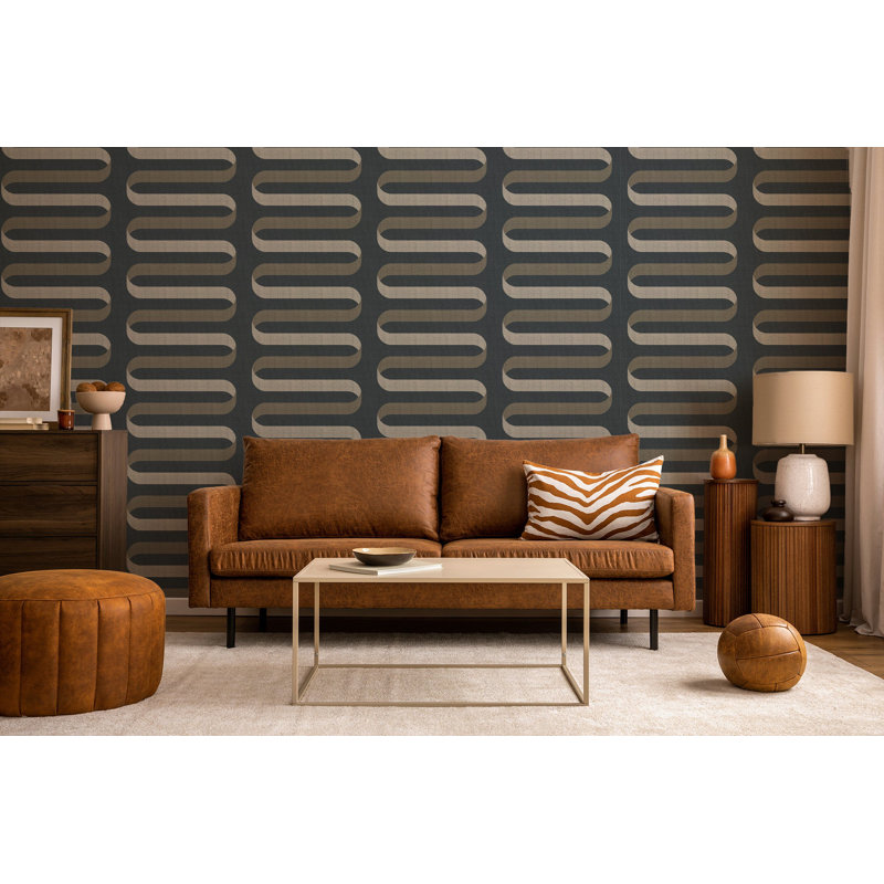 Folding Ribbon - Volcanic Wallpaper