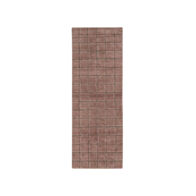 Mosaic Wool Geometric Area Rug, Runner 2'7" x 7'6"