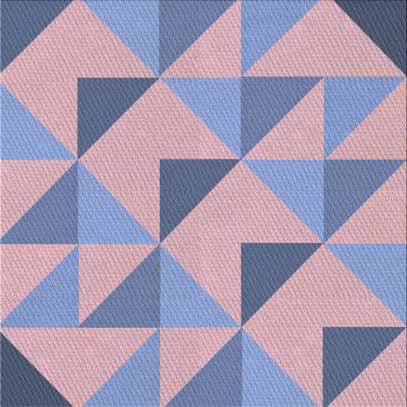 Geometric Indoor Rug, Square 3'