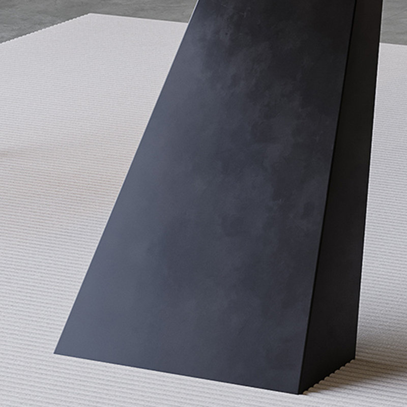 Table de salle à manger en bois massif frêne noir simple, Noir, noir, noir, noir, H 29,53 po x L 62,99 po x l 31,5 po