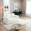 Canapé-lit convertible 2-en-1 pliable, canapé-lit en velours côtelé moderne avec 2 * oreillers, ensemble de canapé-lit modulaire sans dossier avec lit escamotable, canapé-lit pliant pour le salon-592087056