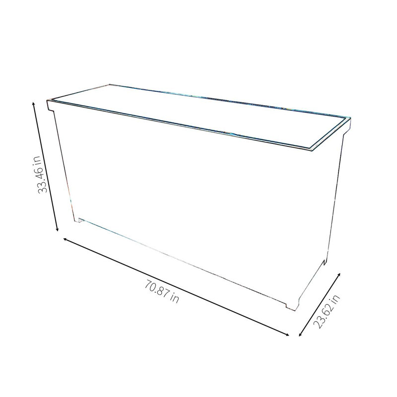 Rock plate top, solid wood kitchen island