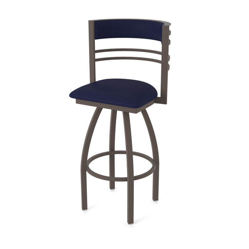 Hunter Swivel Stool, Tabouret de bar (siège d'une hauteur de 30 po), Bronze, Vinyl-Canter Twilight