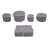 5 Pack Sturdy Plates and Dishes Storage Containers with Lids for Dinnerware-1091671177