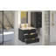 Armoire flottante murale 24 po avec armoire latérale, meuble-lavabo rectangulaire, petit lavabo de salle de bain avec trou de robinet simple et trop-plein, armoire de salle de bain moderne avec lavabo en céramique-1856451975