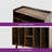 33.1'' H Record Player Stand with LED Lights & Power Outlets-1269958047