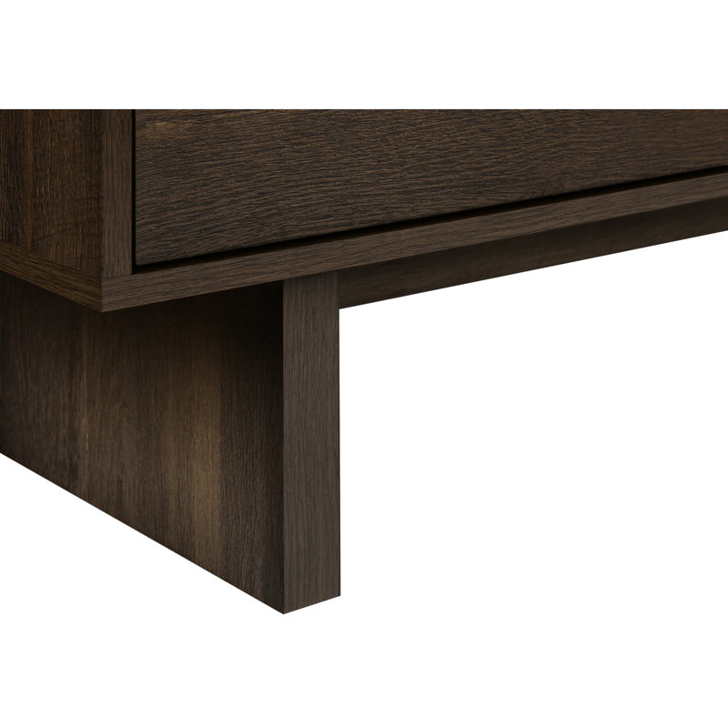 Meuble télé transitionnel de 72 pouces, centre multimédia avec armoire, stratifié brun pour grands écrans de 72 pouces, rangement, design pour grands téléviseurs