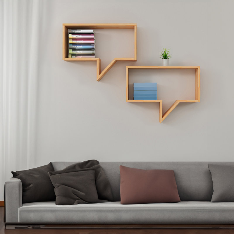 Pine Wood Floating Shelf