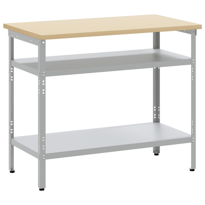 100cm W Steel Top Workbench