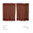 Navy Star Cotton Plaid Scalloped Cafe Curtain-1268242394-1268242395