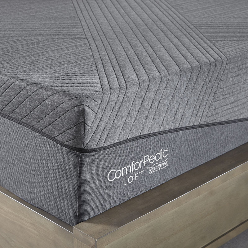 ComforPedic Loft from Beautyrest 12'' Medium Charcoal infused Memory Foam Mattress, Twin