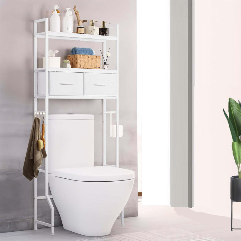 Aadhith Over The Toilet Storage, White